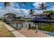 Waterfront property featuring private boat docks providing convenient access to the water at 5111 Coral Blvd, Bradenton, FL 34210