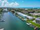 Aerial view of waterfront community and surrounding area at 12405 3Rd E St # 206, Treasure Island, FL 33706