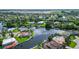 Bird's-eye view of house and canal at 5319 Bimini Dr, Bradenton, FL 34210