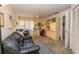 Home office features built-in shelving, desk, and comfortable seating at 3851 Wilshire Dr # 9, Sarasota, FL 34238