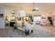Large living room with vaulted ceilings and comfy seating at 3851 Wilshire Dr # 9, Sarasota, FL 34238
