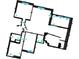 3D floor plan showing the layout of the home at 3851 Wilshire Dr # 9, Sarasota, FL 34238