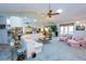 Spacious living room featuring sectional sofa and armchairs at 3851 Wilshire Dr # 9, Sarasota, FL 34238