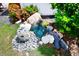 Unique garden with decorative rocks and colorful plants at 2107 89Th St Nw, Bradenton, FL 34209
