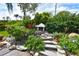 Ornamental garden with stone pathways and lush plants at 2107 89Th St Nw, Bradenton, FL 34209