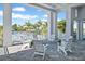 Relaxing community patio overlooking the pool at 6231 Dry Tortugas Dr, Sarasota, FL 34241
