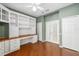 Spacious home office with ample built-in storage at 7335 Saint Georges Way, University Park, FL 34201
