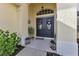 Elegant double front doors with glass accents at 13791 Palmetto Point Ct, Port Charlotte, FL 33953