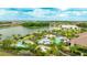 Aerial view of resort-style pool and patio area at 5227 Morey Farms Loop, Palmetto, FL 34221