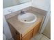 Bathroom features a vanity with a single sink and wood cabinet at 6209 Flagfish Ct, Lakewood Ranch, FL 34202