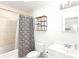 Clean bathroom with a shower-tub combo and a modern vanity at 2232 River Ridge Dr, Sarasota, FL 34239