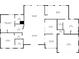 Detailed floor plan showcasing layout of bedrooms, bathrooms, kitchen, living room, and garage at 2232 River Ridge Dr, Sarasota, FL 34239