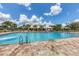 Large community pool with plenty of space for lounging at 12923 Rainwashed Loop, Parrish, FL 34219