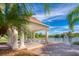 Enjoy the view from lakeside gazebo at 7676 Bergamo Ave, Sarasota, FL 34238