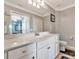 Clean bathroom with vanity, toilet and mirror at 17724 Gawthrop Dr # 201, Bradenton, FL 34211
