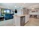 Modern kitchen with stainless steel appliances and an island at 17724 Gawthrop Dr # 201, Bradenton, FL 34211