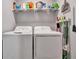 Laundry room with washer, dryer and shelving at 17724 Gawthrop Dr # 201, Bradenton, FL 34211