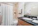 Clean bathroom with tub shower combination and granite vanity at 24 Tidy Island Blvd # 24, Bradenton, FL 34210