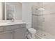 Clean bathroom with a single vanity and walk-in shower at 4735 Cassio Ct, Bradenton, FL 34211