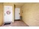 Building entrance with two doors and decorative accents at 3413 Clark Rd # 114, Sarasota, FL 34231