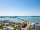 Aerial view of a bridge and waterfront properties at 4821 Silver Topaz St, Sarasota, FL 34233