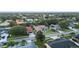 An aerial shot of a house in a residential neighborhood at 4888 Oak Pointe Way, Sarasota, FL 34233