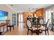 Open concept dining area adjacent to kitchen at 213 75Th St, Holmes Beach, FL 34217