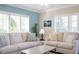 Light and airy living room with neutral decor at 213 75Th St, Holmes Beach, FL 34217