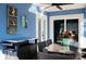 Covered patio with dining table and built-in bar at 213 75Th St, Holmes Beach, FL 34217