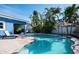 Inviting swimming pool with surrounding patio at 213 75Th St, Holmes Beach, FL 34217