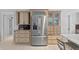 Modern kitchen with stainless steel appliances and ample cabinetry at 4108 101St W St, Bradenton, FL 34210