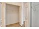 Walk-in closet with wire shelving and double doors at 4072 Fairway Pl, North Port, FL 34287