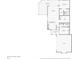 One-story floor plan featuring primary bedroom, living room, kitchen and garage at 4415 Ascot N Cir, Sarasota, FL 34235