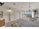 Spacious main bedroom with private deck access and water views at 12307 S Access Rd, Port Charlotte, FL 33981