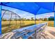 Covered bleachers with a view of the baseball field and playground at 4529 Golden Gate Cv, Bradenton, FL 34211