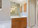 Main bathroom with a large vanity, mirror and ample storage at 6747 Coyote Ridge Ct, Bradenton, FL 34201