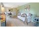 Cozy living room featuring a quaint sofa and dining area at 5026 Water Oak Dr # 119, Bradenton, FL 34207