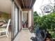 Covered patio with storage and access to living area at 5026 Water Oak Dr # 119, Bradenton, FL 34207