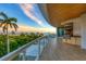 Spacious balcony with ocean view and built-in grill at 2251 Gulf Of Mexico Dr # 301, Longboat Key, FL 34228