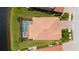 Aerial view of a house with pool, near a lake at 1048 Bradberry Dr, Nokomis, FL 34275