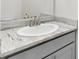 Bathroom with a single sink and granite countertop at 12665 Promenade Estates Blvd, Sarasota, FL 34238