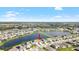 Aerial view showcasing a single Gathering home and neighborhood at 12665 Promenade Estates Blvd, Sarasota, FL 34238