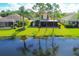 Beautiful home with a screened porch overlooking a tranquil pond and well-manicured lawn at 11492 Dancing River Dr, Venice, FL 34292