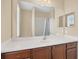 Bathroom with a shower and a sink with a large mirror at 11492 Dancing River Dr, Venice, FL 34292