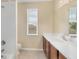 Bathroom featuring a shower and vanity with a mirror at 11492 Dancing River Dr, Venice, FL 34292