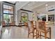 Community bar and seating area with beautiful wooden accents at 4126 Central Sarasota Pkwy # 2026, Sarasota, FL 34238
