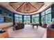 Game room with pool table, large screen TV, and comfortable seating at 3218 Signet Ct, Sarasota, FL 34240