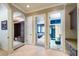 Elegant hallway leading to bedroom and bathroom at 3218 Signet Ct, Sarasota, FL 34240