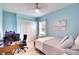 Comfortable bedroom with neutral walls, light carpet, and an airy feel at 15923 29Th E St, Parrish, FL 34219