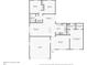 One-story house floor plan with 2 bedrooms, a living room, kitchen, and garage at 4288 Birnam Ter, North Port, FL 34286